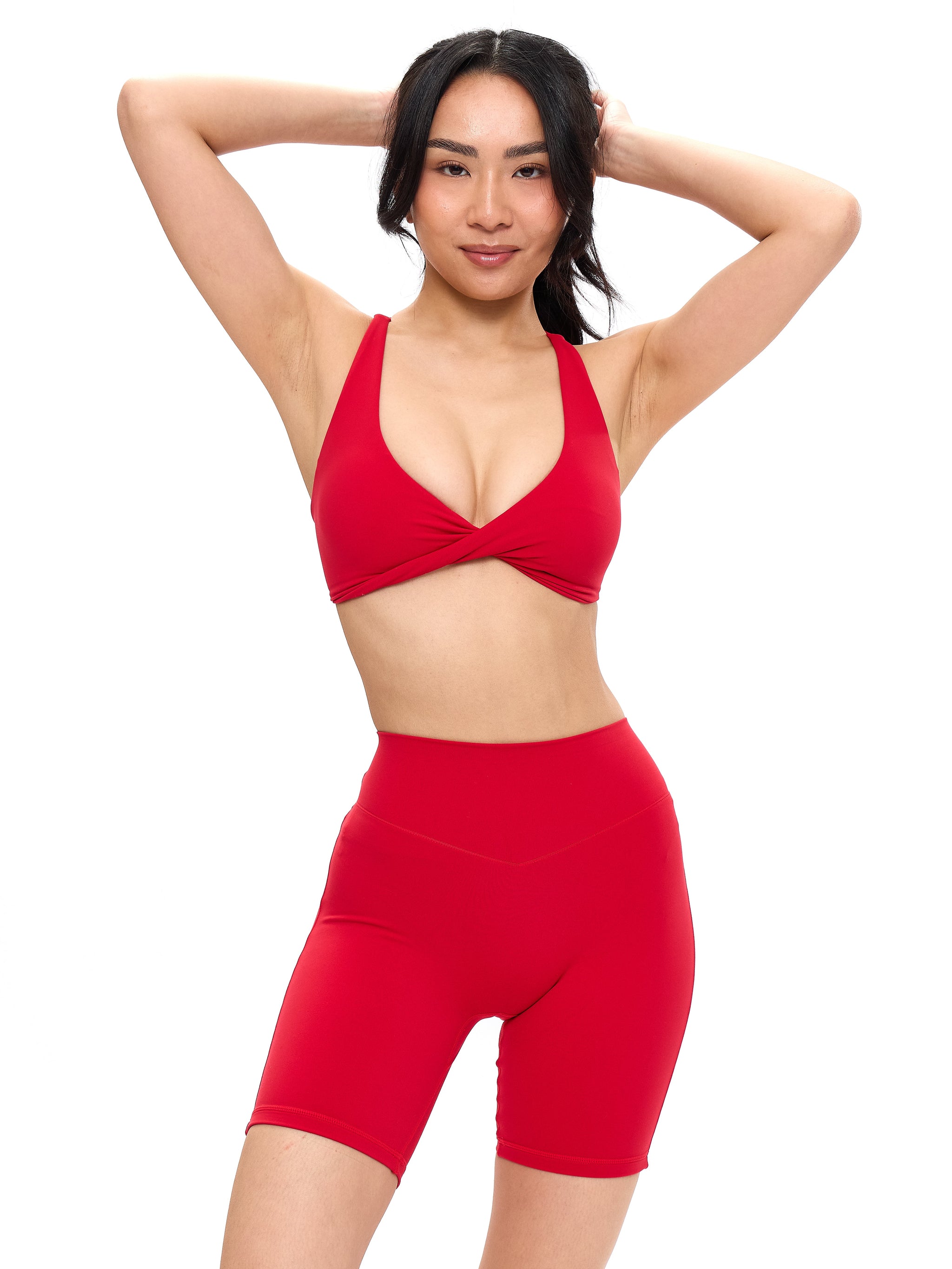 Glow Sports Bra - Lipstick Red