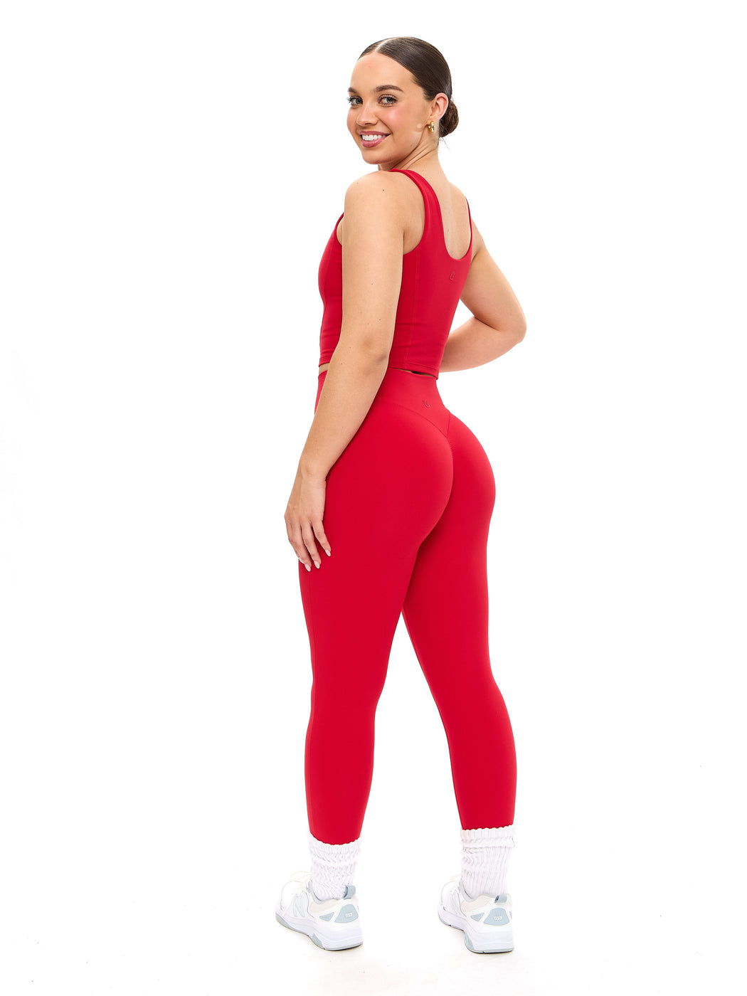 Aggressive Scrunch Legging - Lipstick Red
