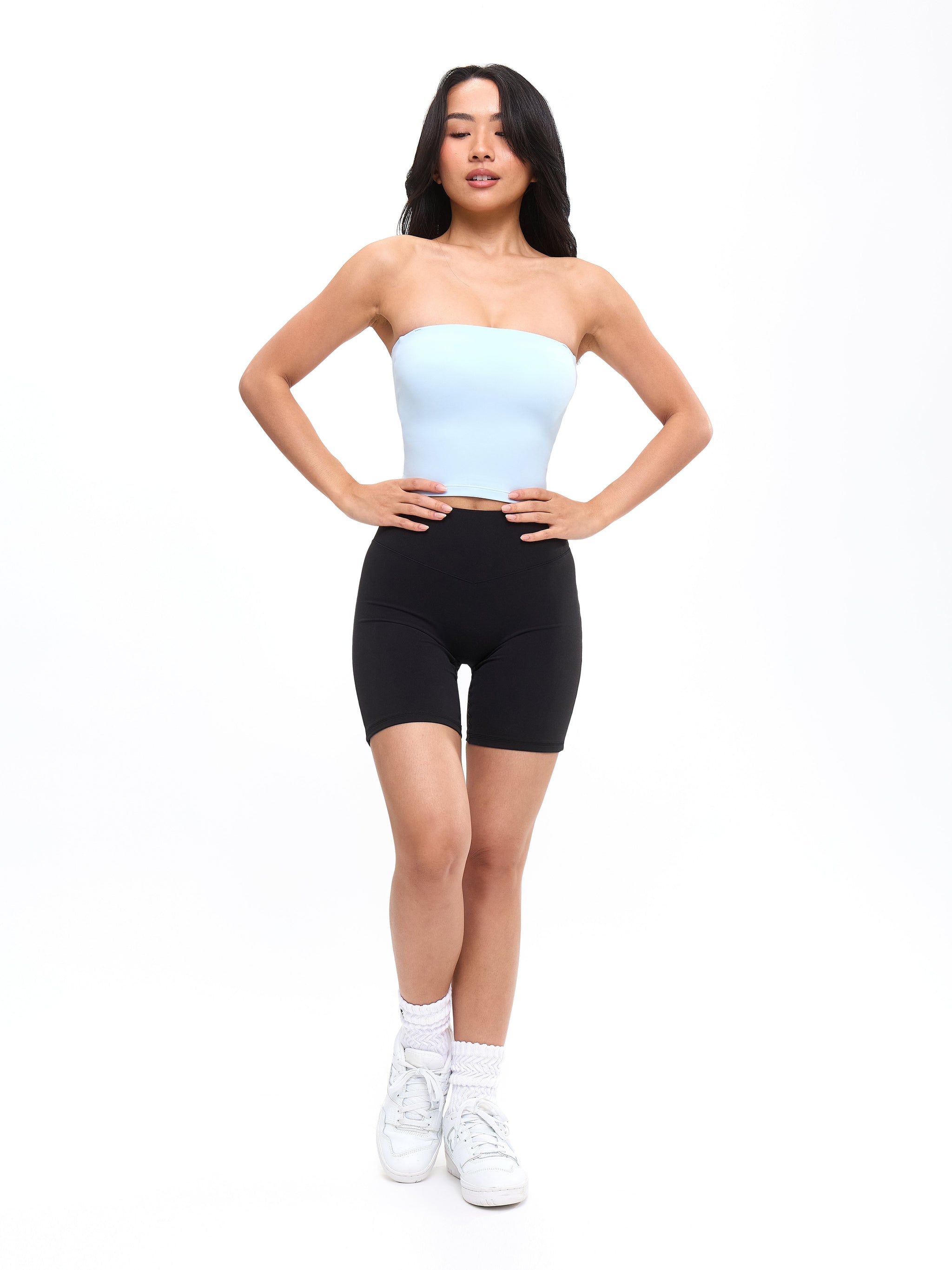 Butter Bandeau Crop - Blue Bubbles