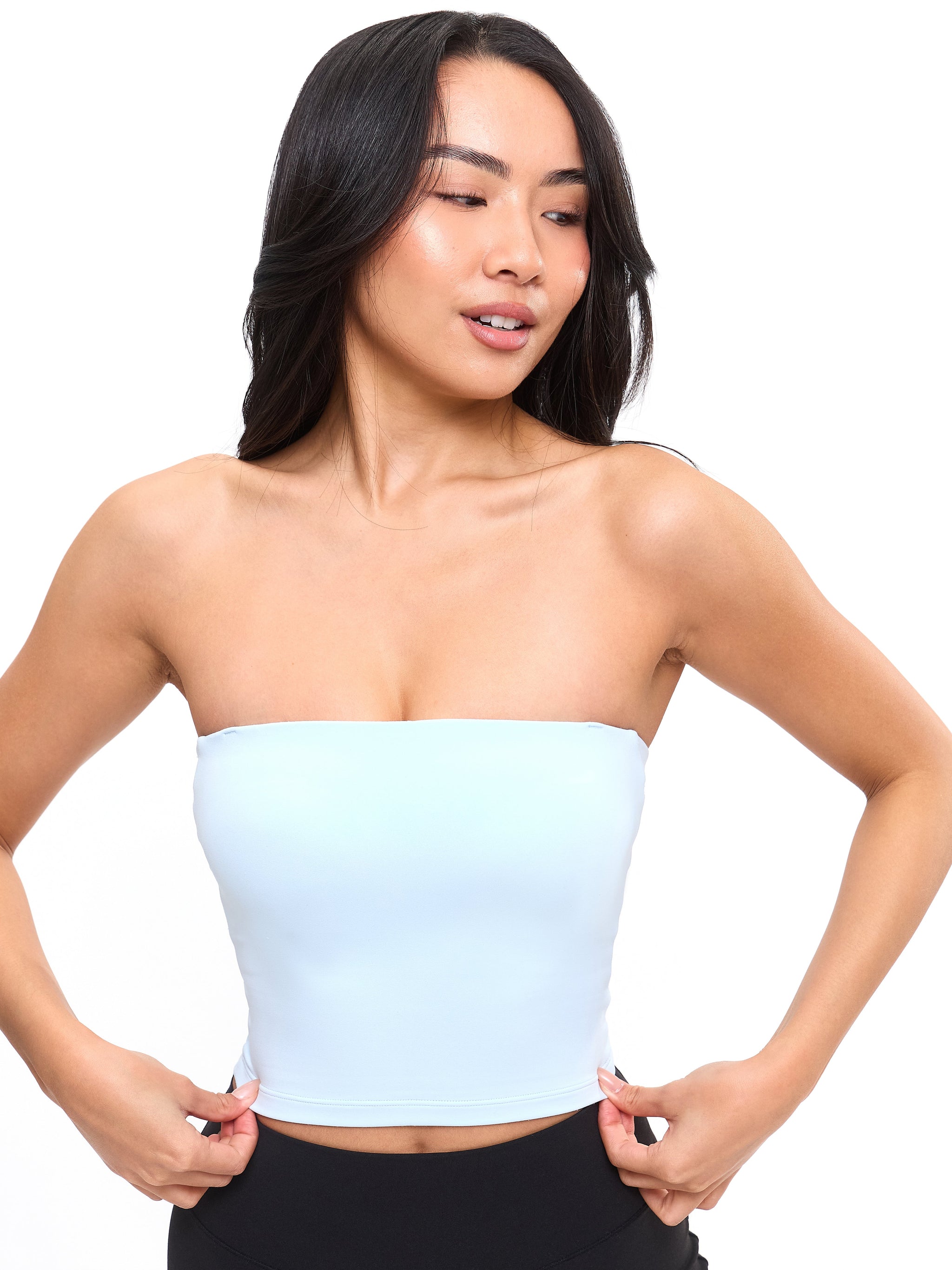 Butter Bandeau Crop - Blue Bubbles