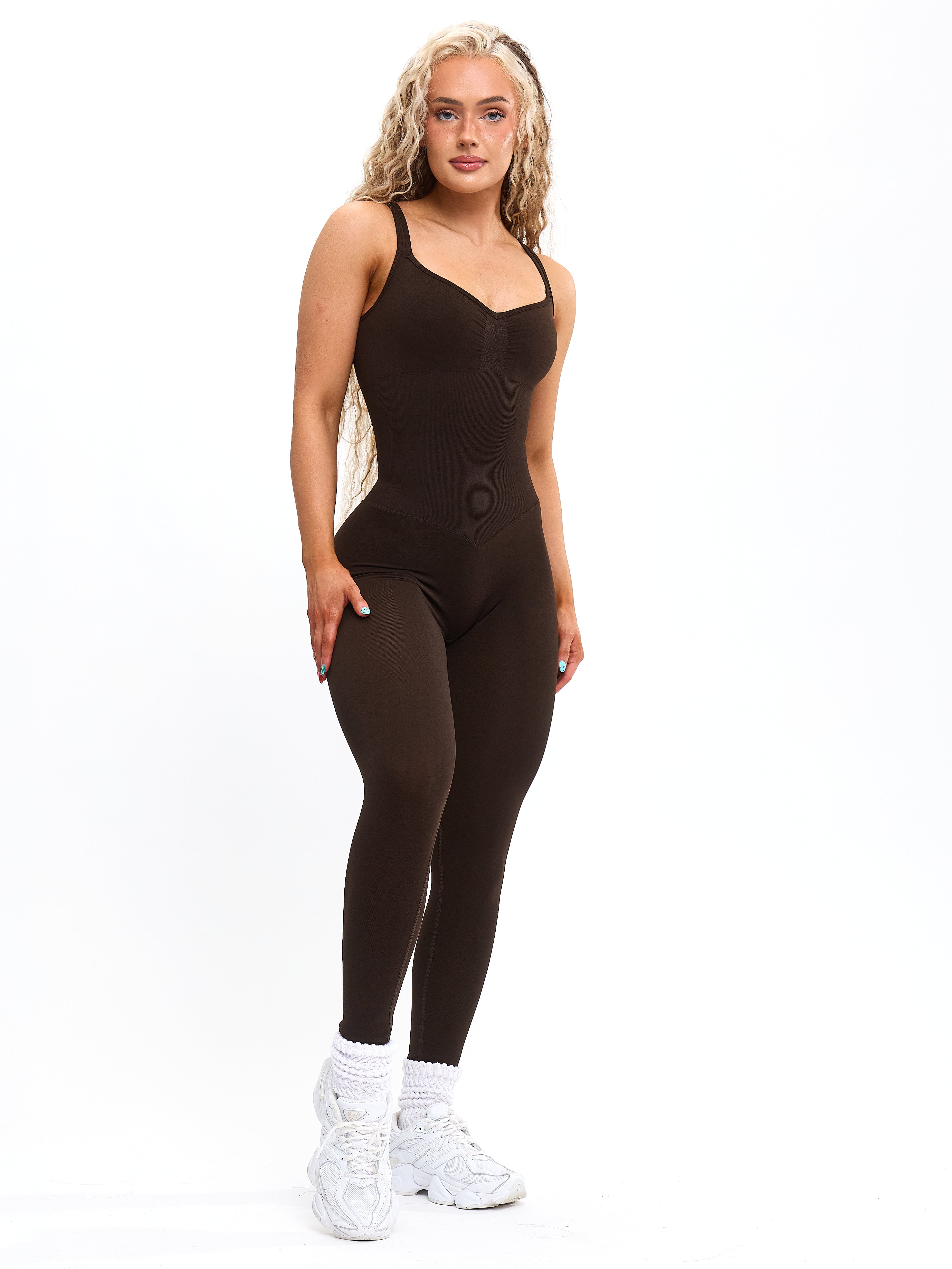 Bibiy. BBUNNIE BODYSUIT ブラウン Leonisa-Shaping Lace Bodysuit with Underwire Fabric Cups-018512N