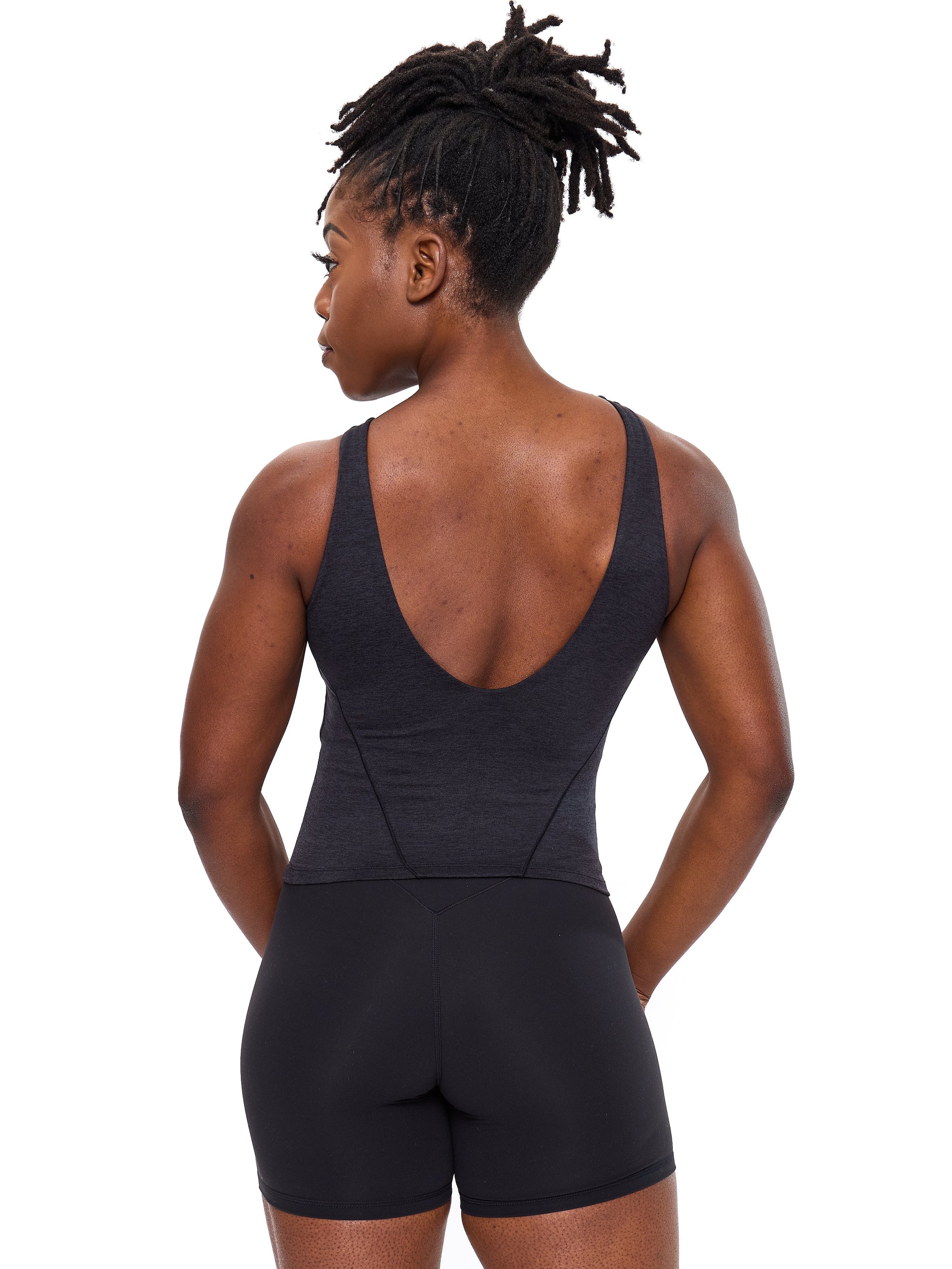 Dream Heather Tank - Onyx Black Heather