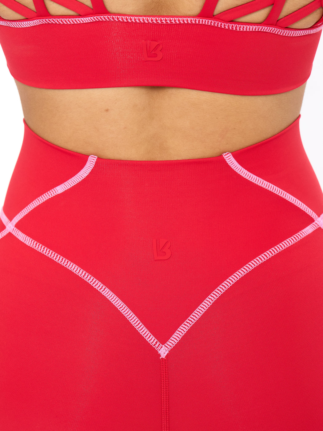 Airbrush Hourglass Legging - Salsa Red