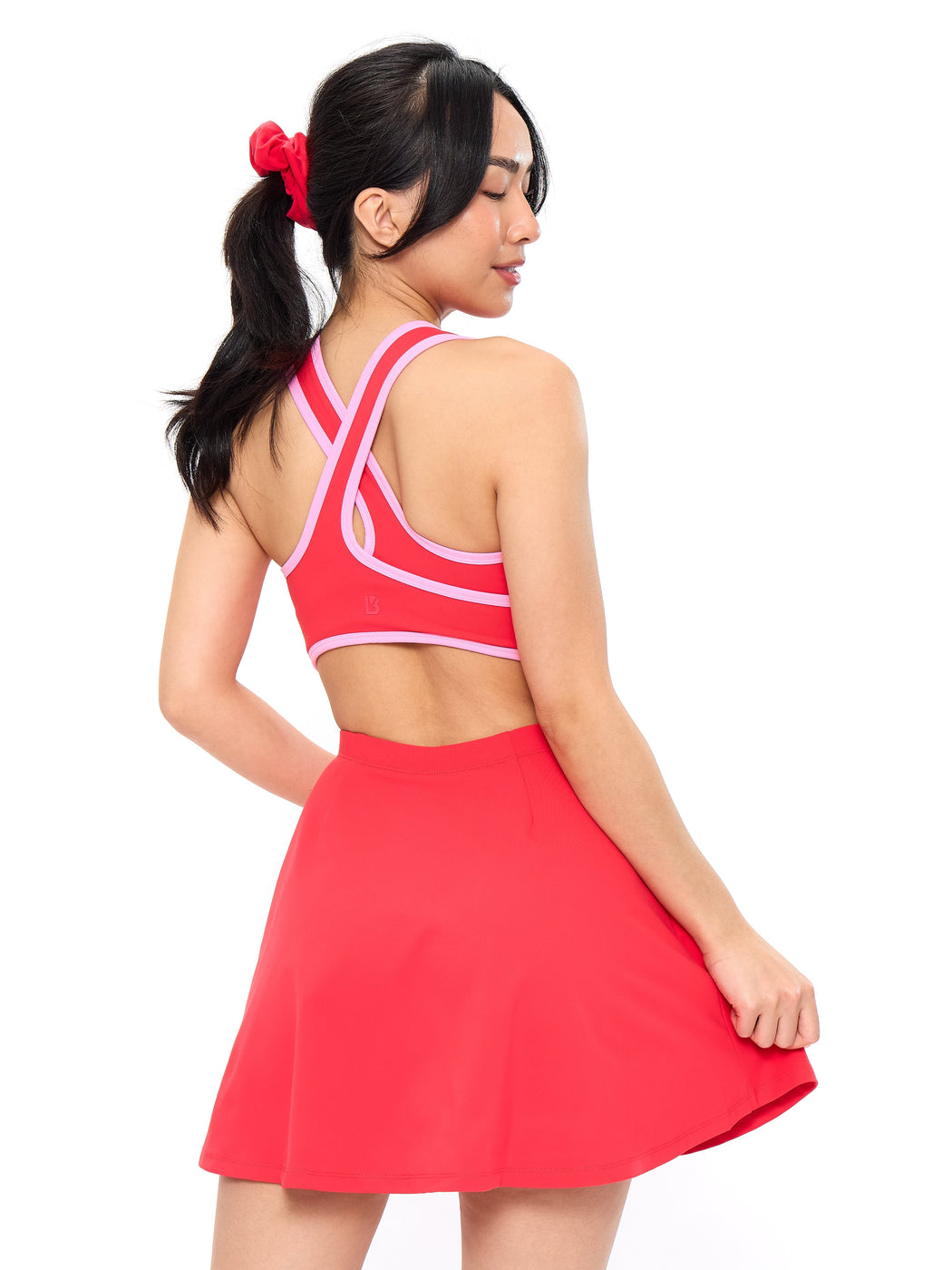 Sporty Story Dress - Salsa Red