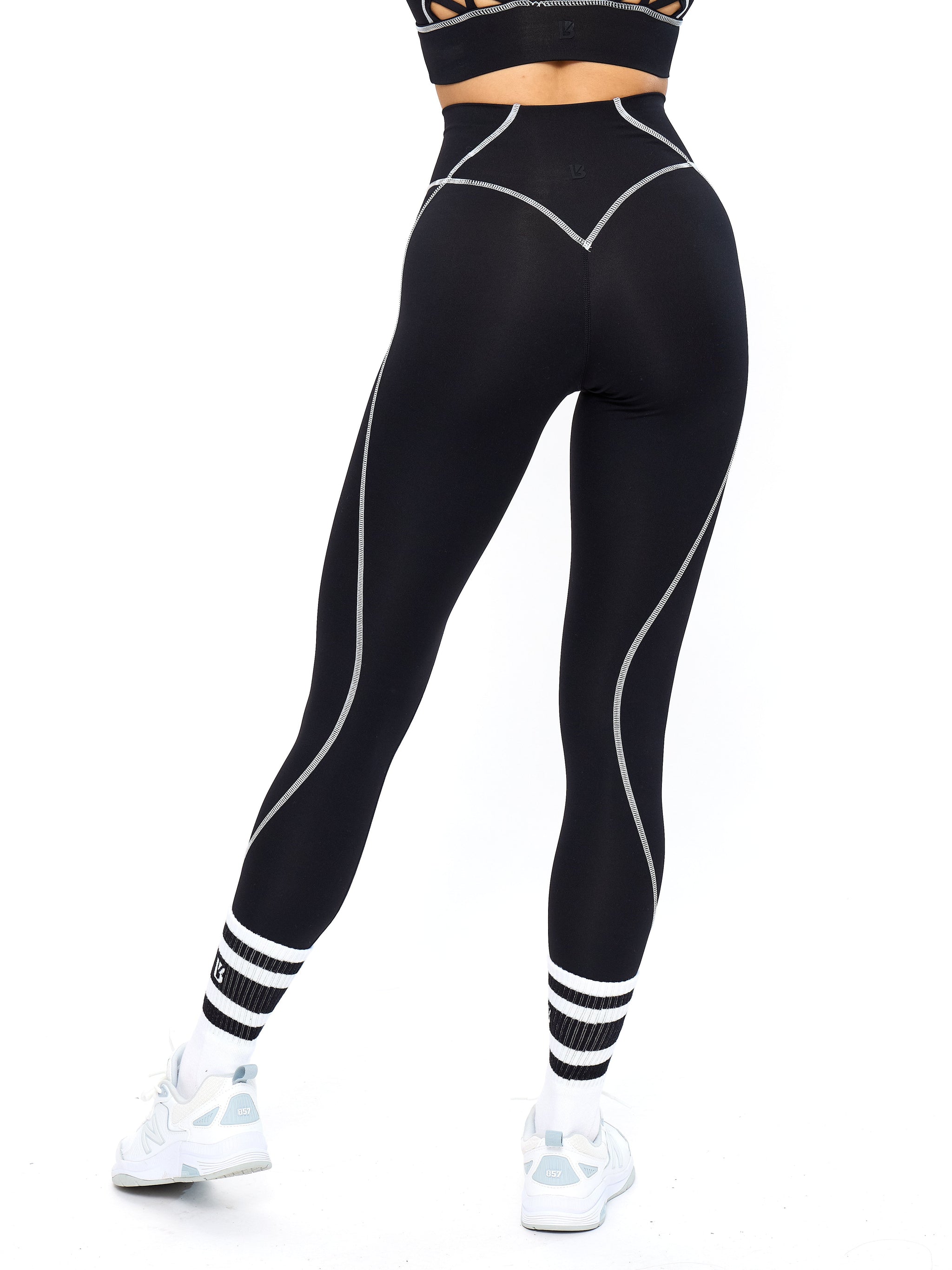 Airbrush Hourglass Legging - Onyx Black