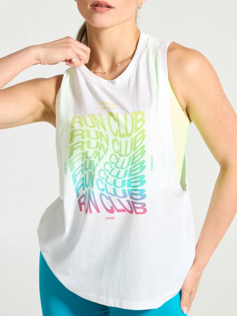 Run Club Tank - White
