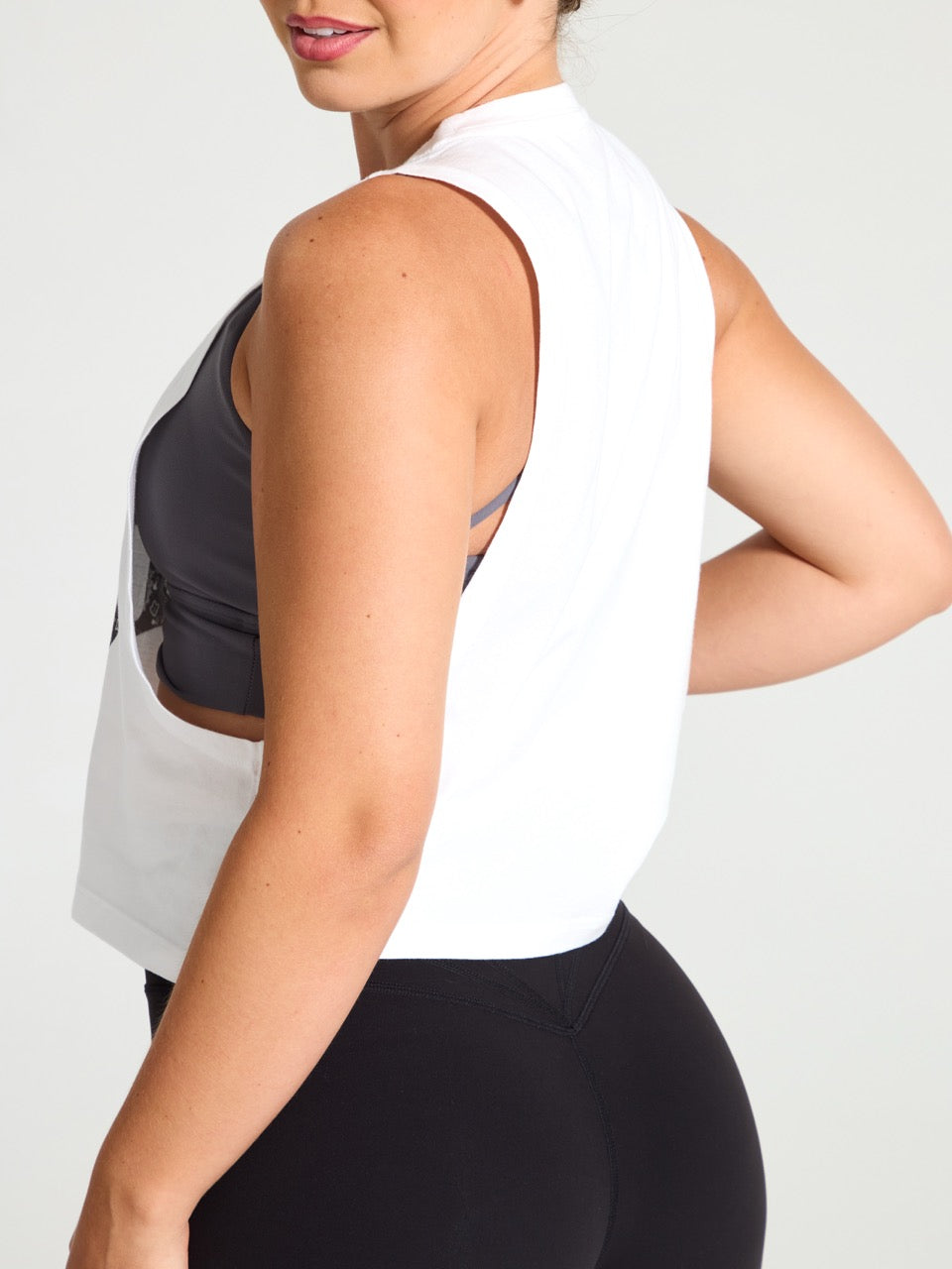 *PREORDER* Legacy Crop Tank - White