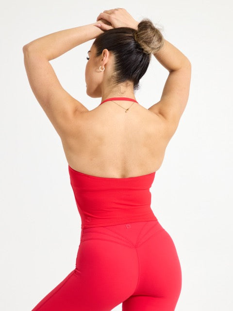 Butter Bandeau Crop - Salsa Red