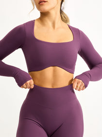 Long Sleeve Curve Crop - High Court