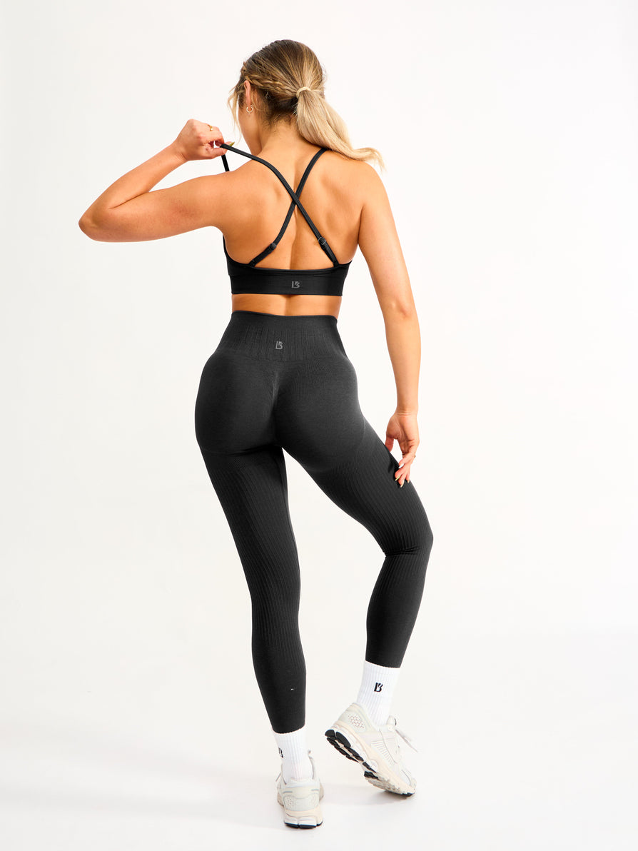 Waterfall Seamless Legging - Charcoal