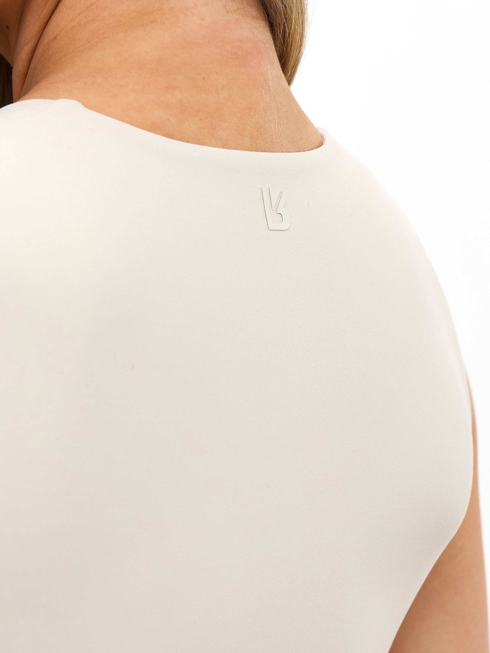 Butter Square Neck Crop - Bone