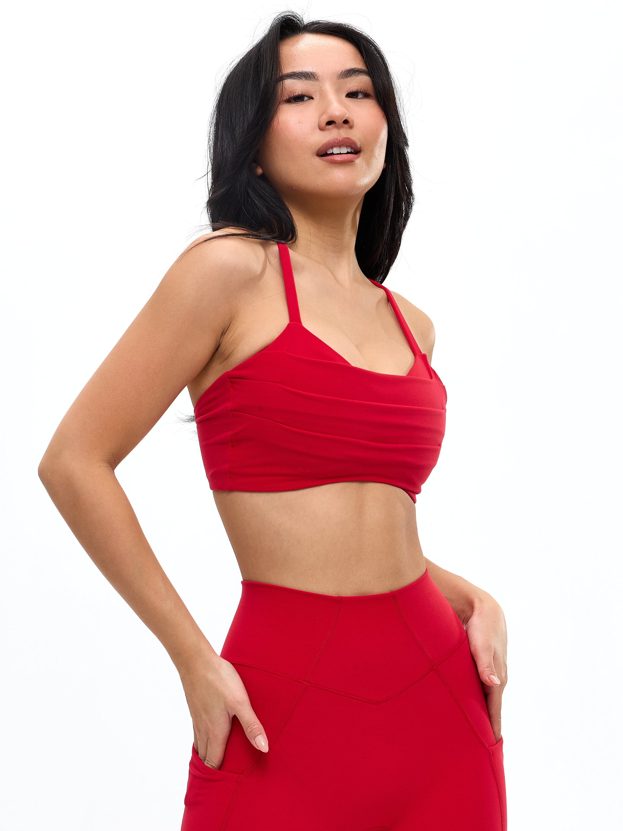 Empire Sports Bra - Lipstick Red