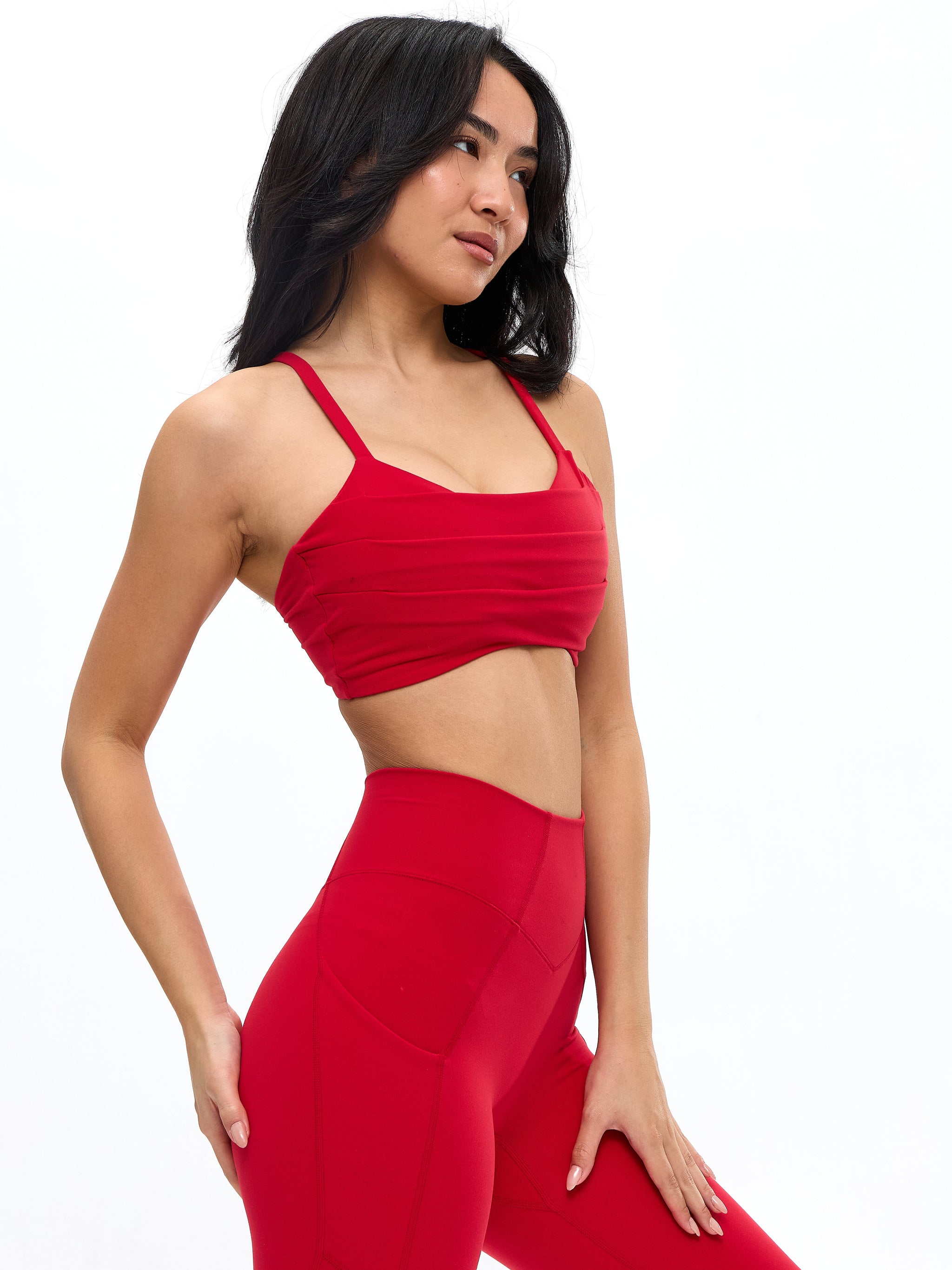 Empire Sports Bra - Lipstick Red