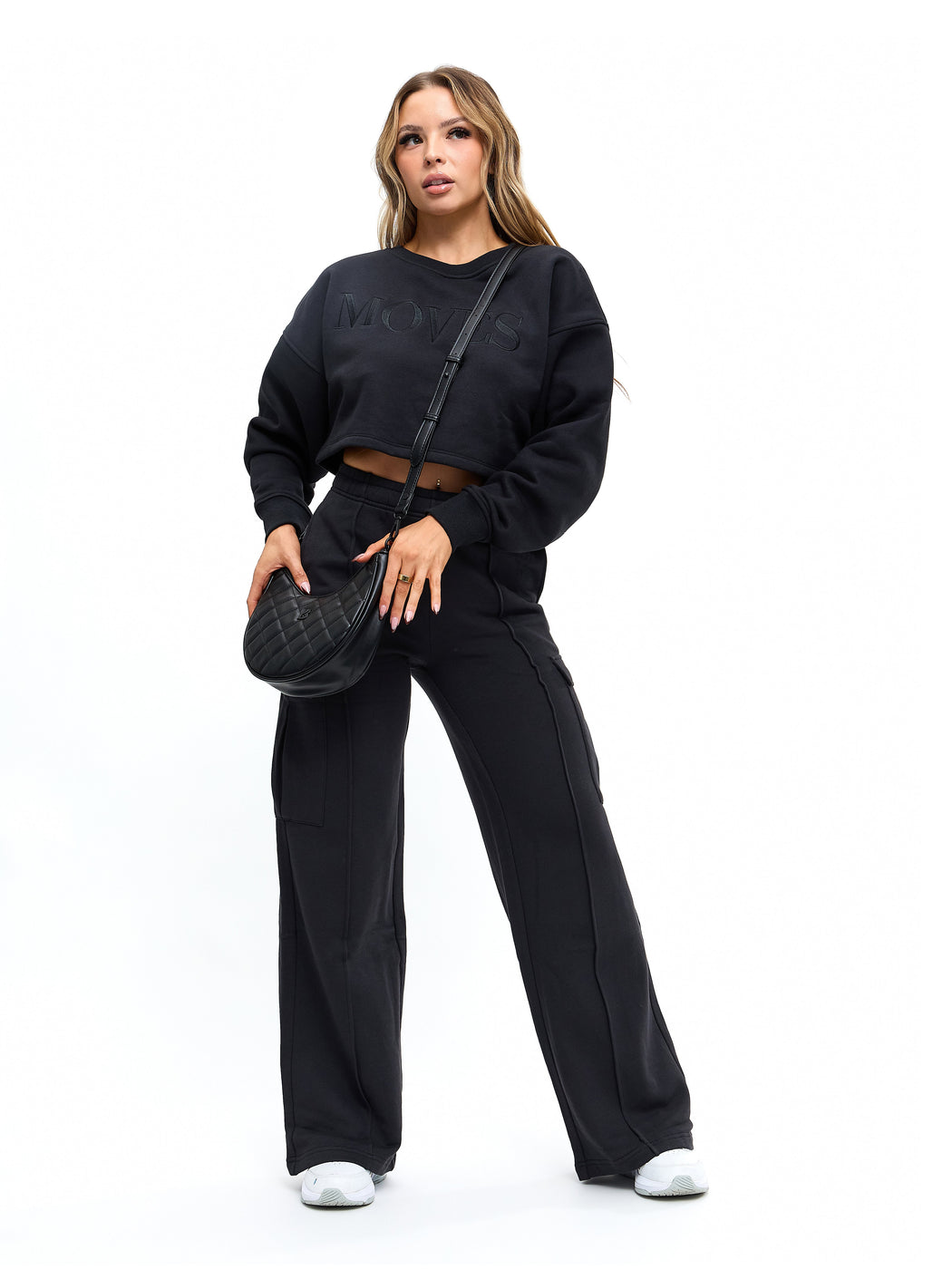 Quilted Crossbody Bag - Onyx Black