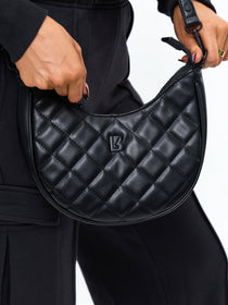 Quilted Crossbody Bag - Onyx Black