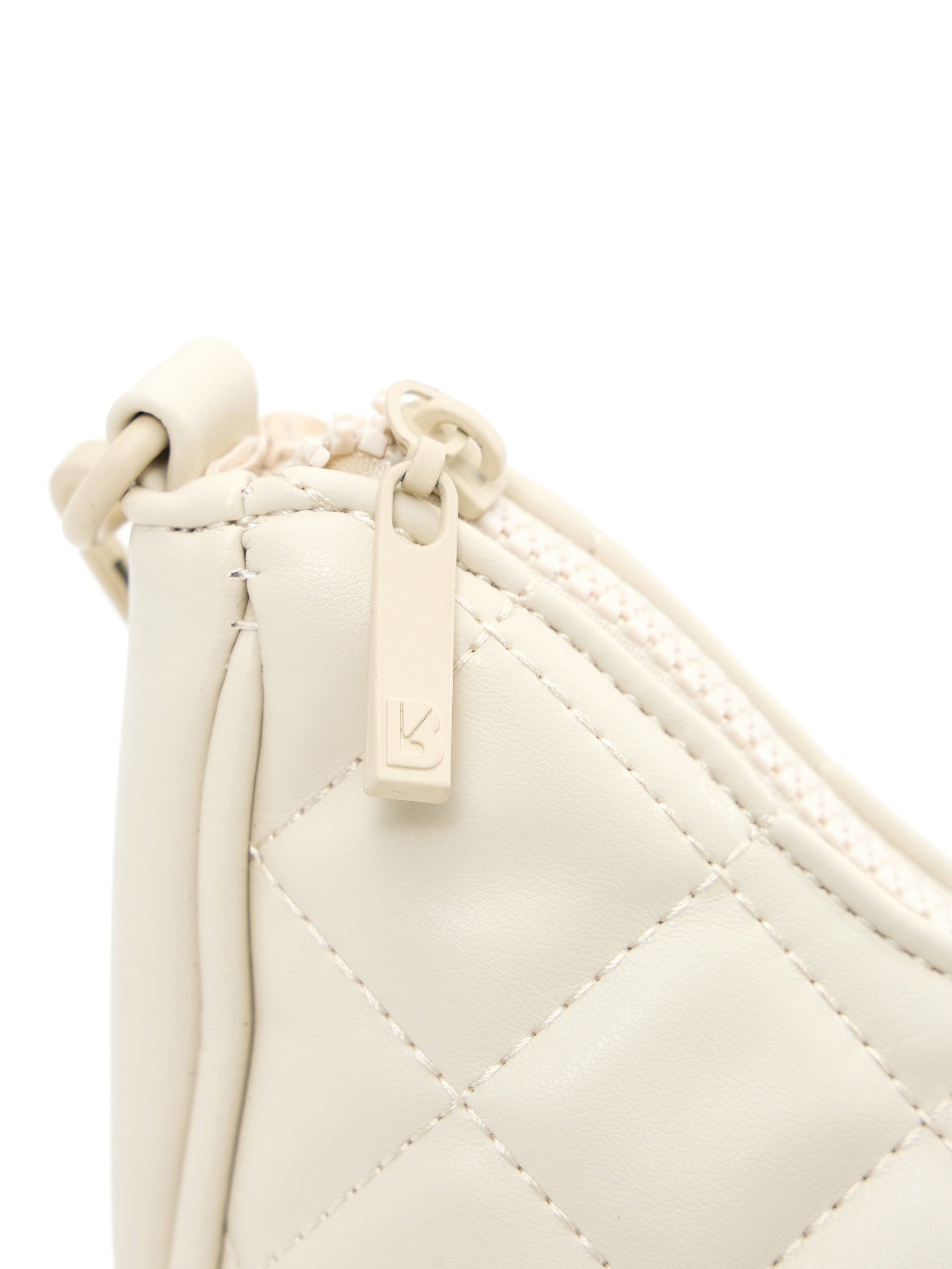 Quilted Crossbody Bag - Bone