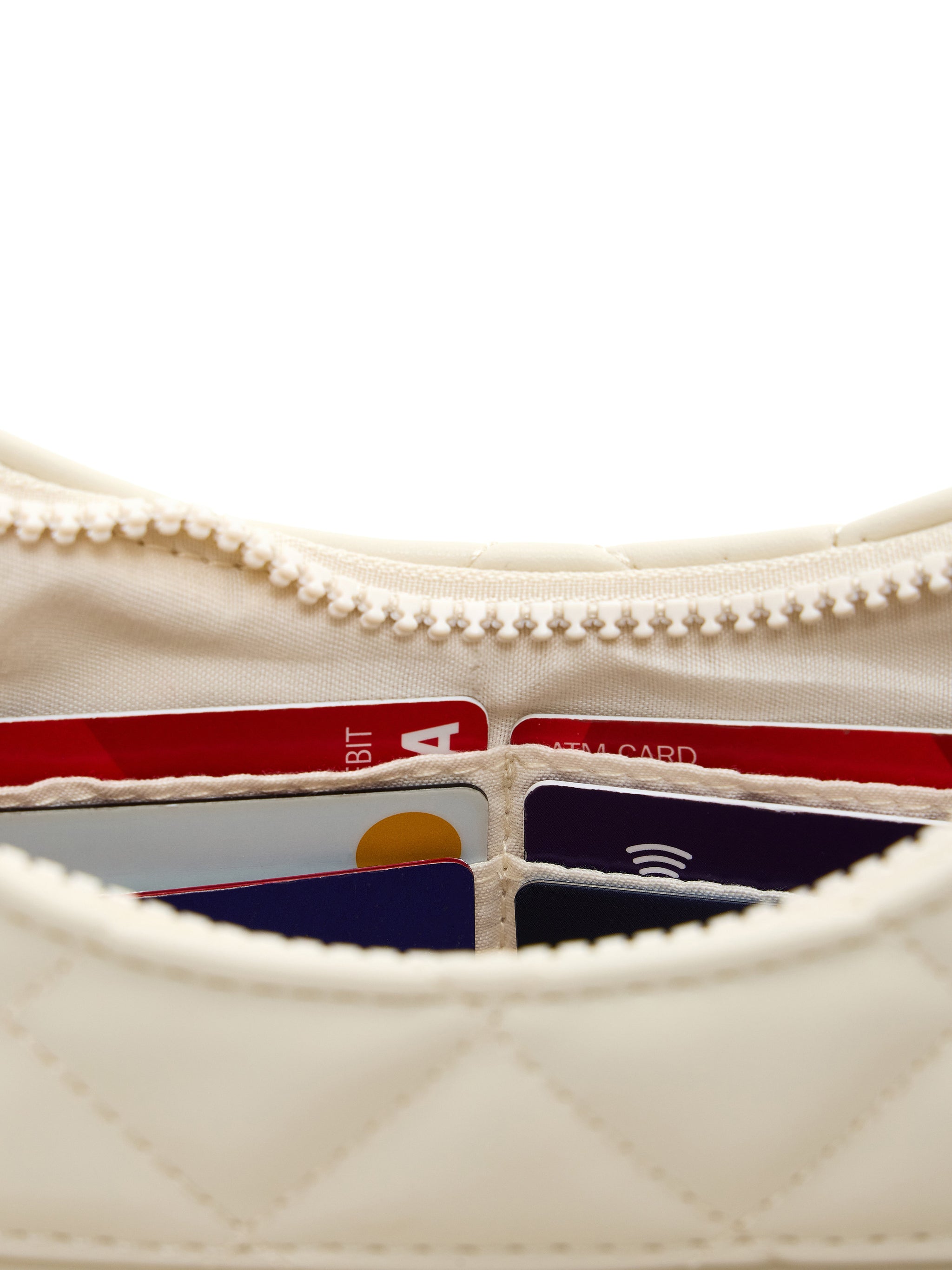 Quilted Crossbody Bag - Bone