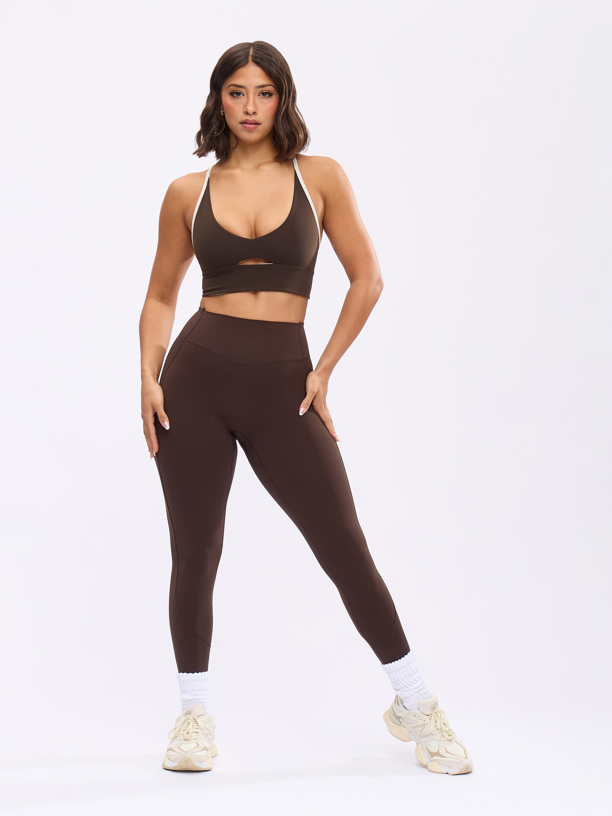 Reversible Nubre Crop - Bone / Cold Brew