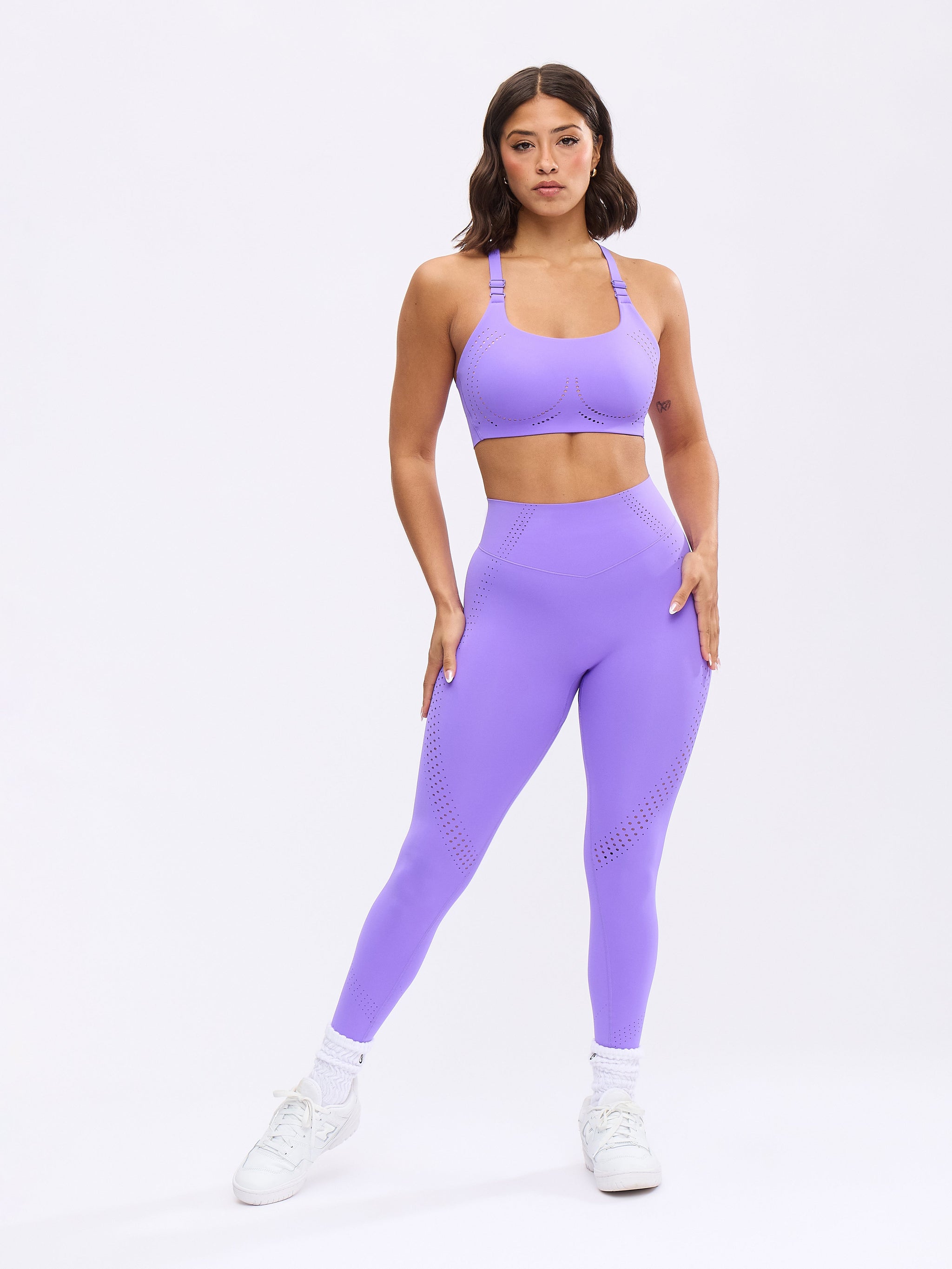 Airbrush Laser BTC Sports Bra - Party Purple
