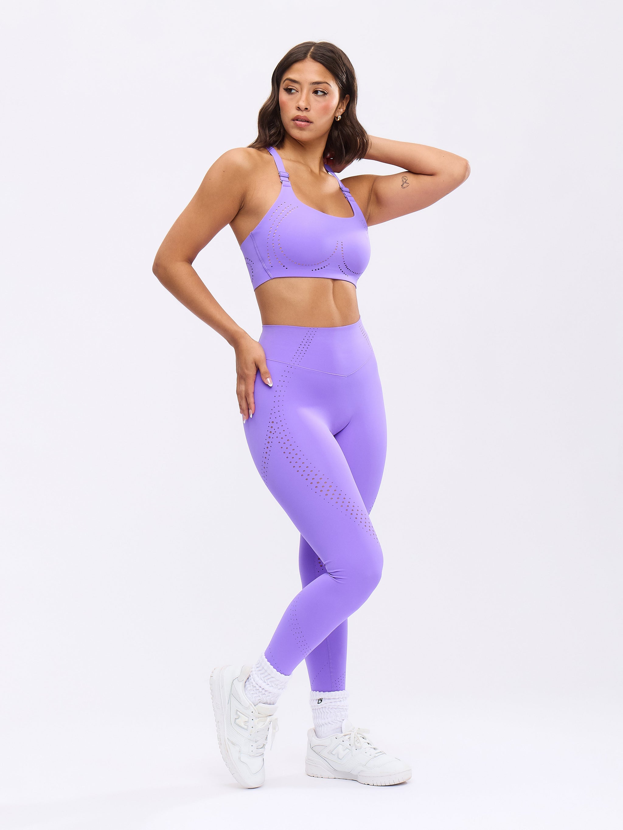 Airbrush Laser BTC Sports Bra - Party Purple