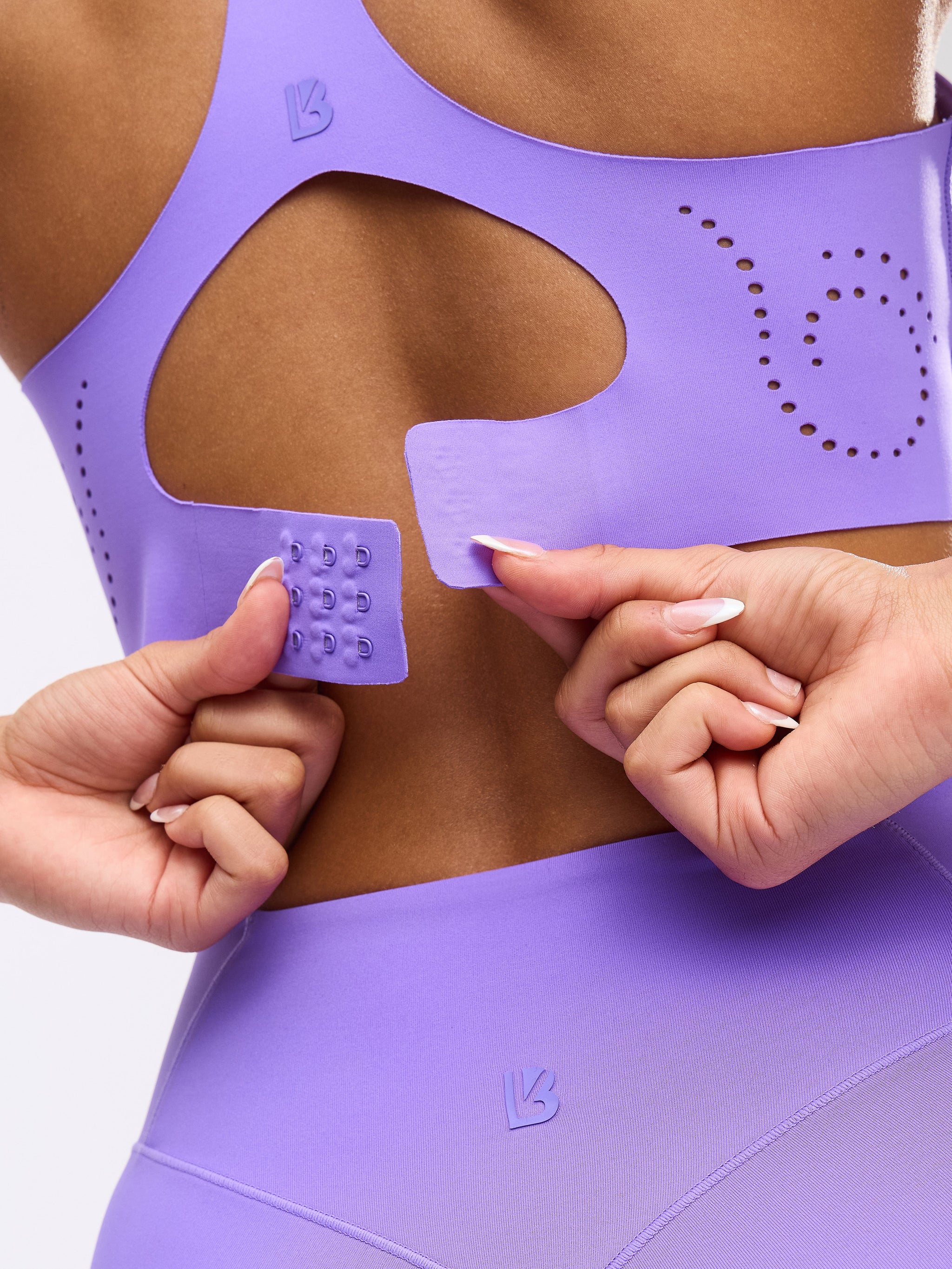 Airbrush Laser BTC Sports Bra - Party Purple