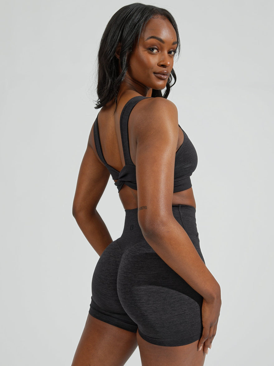 Synergy Seamless Sports Bra - Charcoal