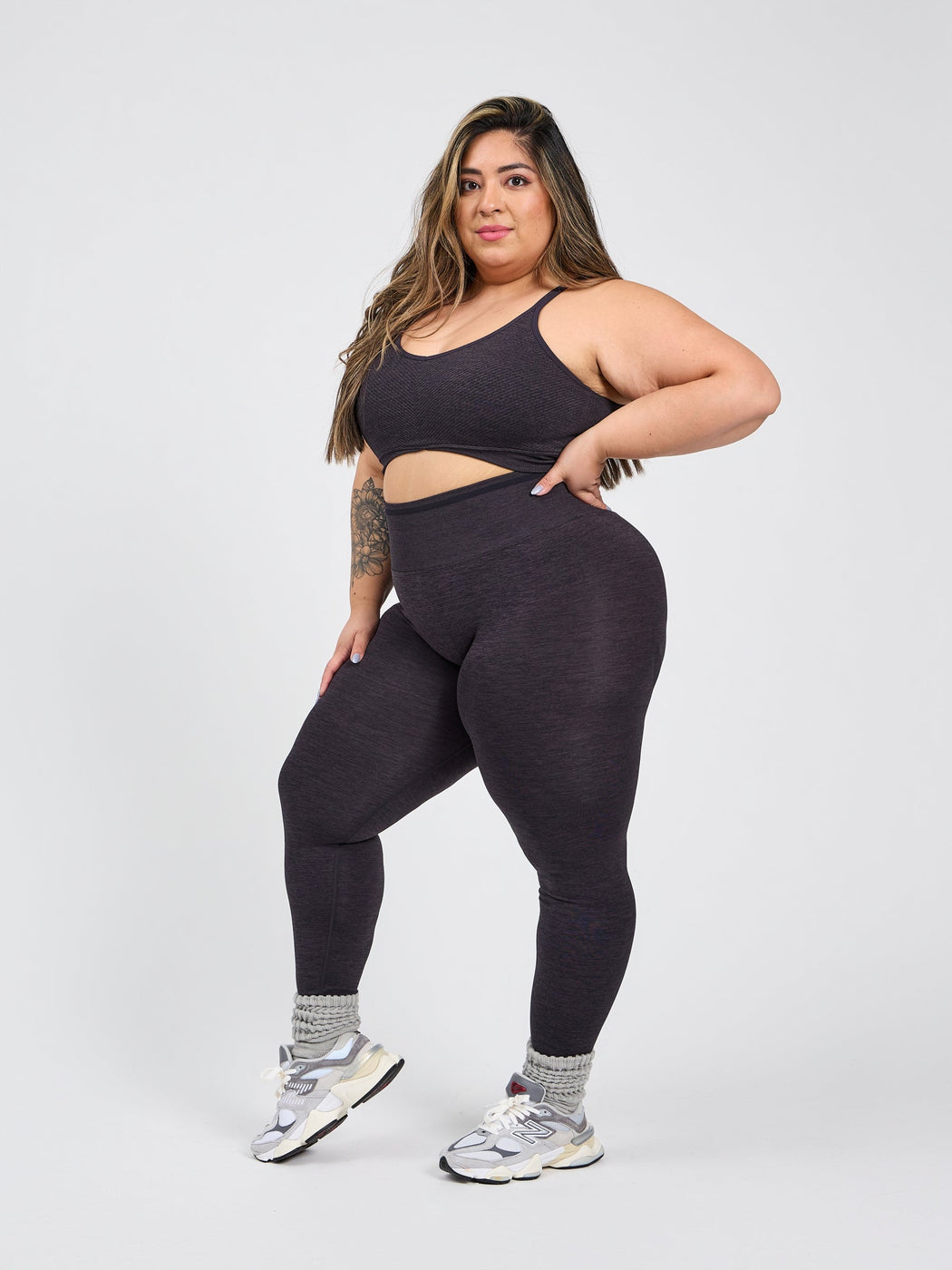 Shape Seamless Sports Bra - Charcoal