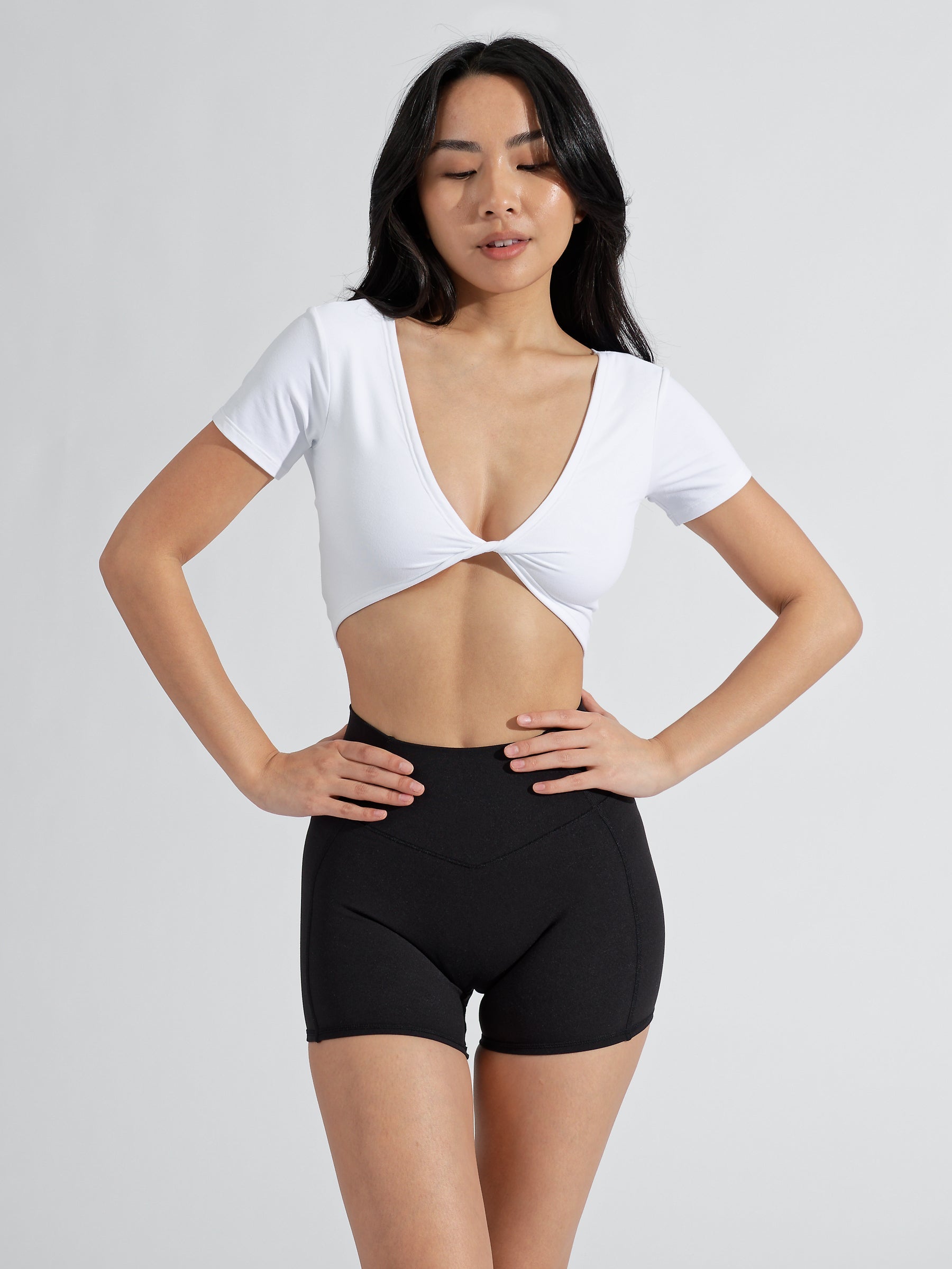 AirKnit Reversible Crop - Ivory