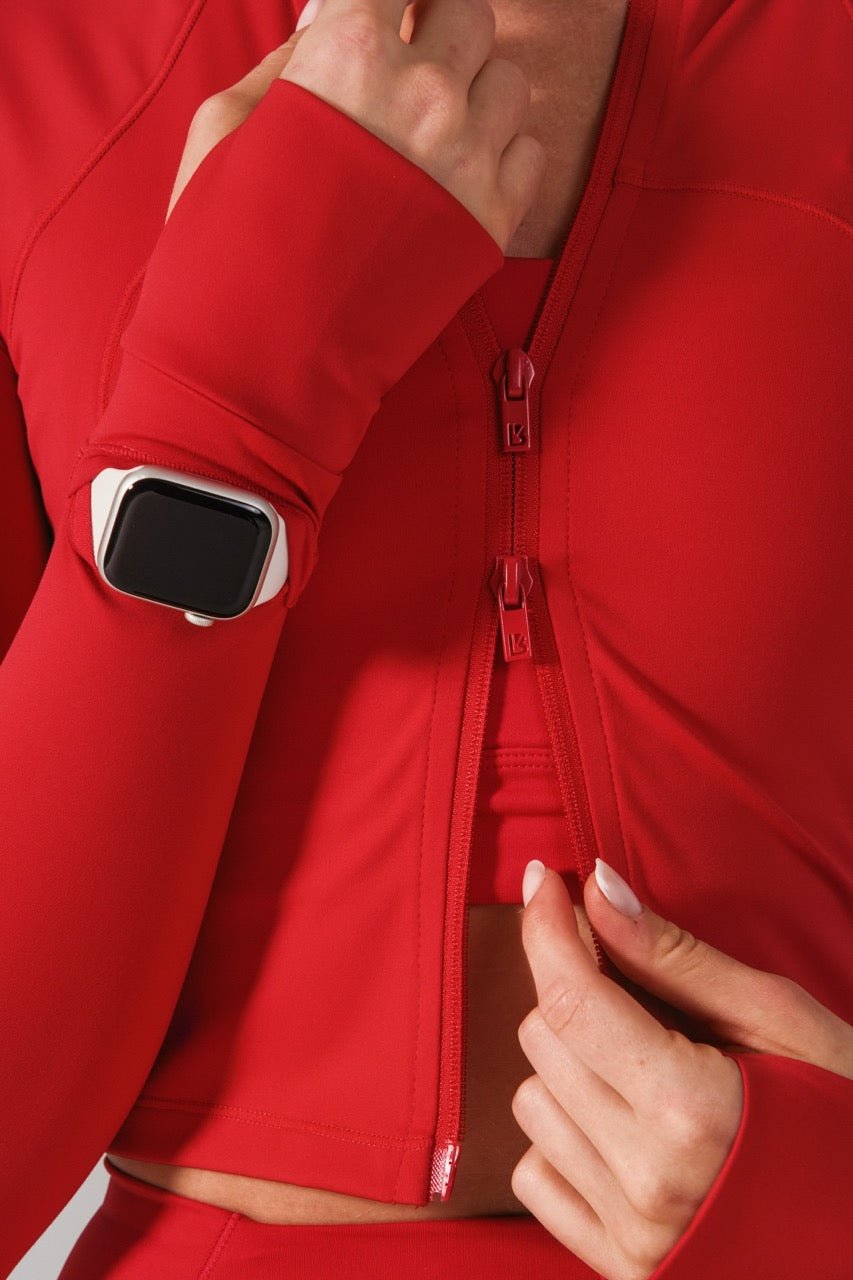 Phantom Waist Jacket - Lipstick Red