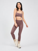 Thumbnail 5 of Ivy Wrap Sports Bra - Mocha Berry, 5 of 7