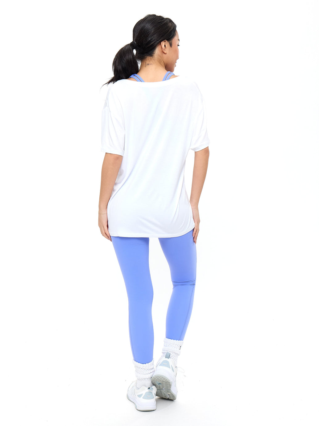 V Neck Pump Cover - White
