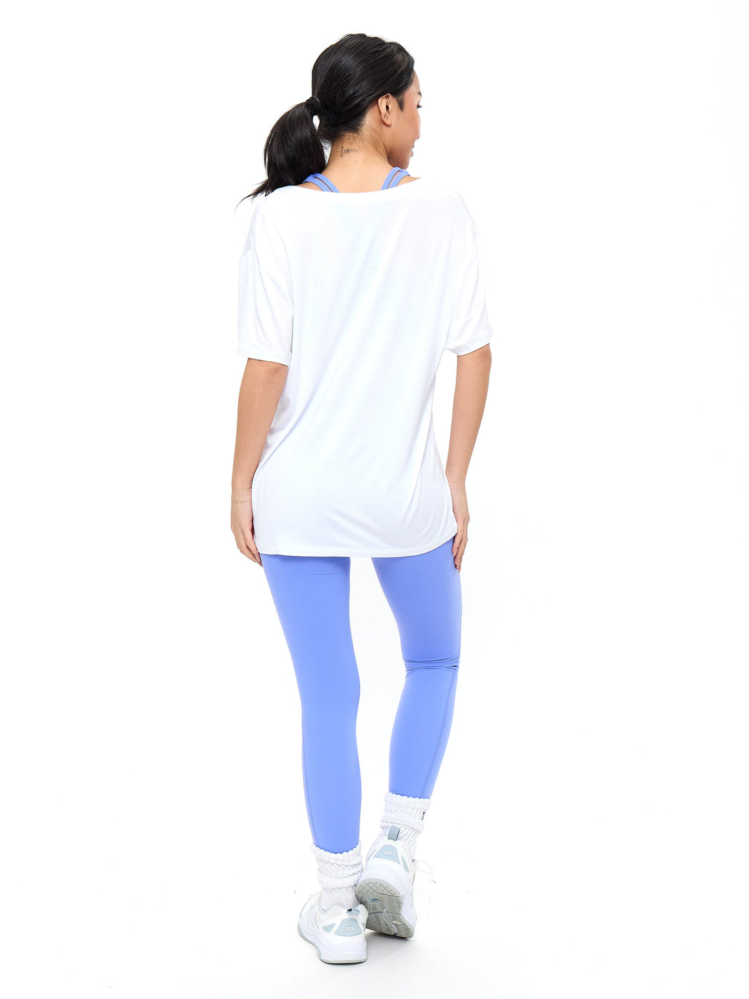 V Neck Pump Cover - White