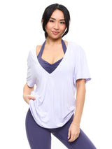 Thumbnail 2 of V Neck Pump Cover - Lavender Smoke, 2 of 6