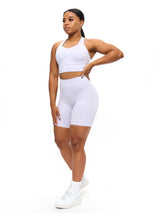 Thumbnail 3 of Twilight Dream Heather Sports Bra - Heather Lavender, 3 of 5