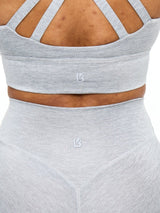 Twilight Dream Heather Sports Bra - Heather Grey