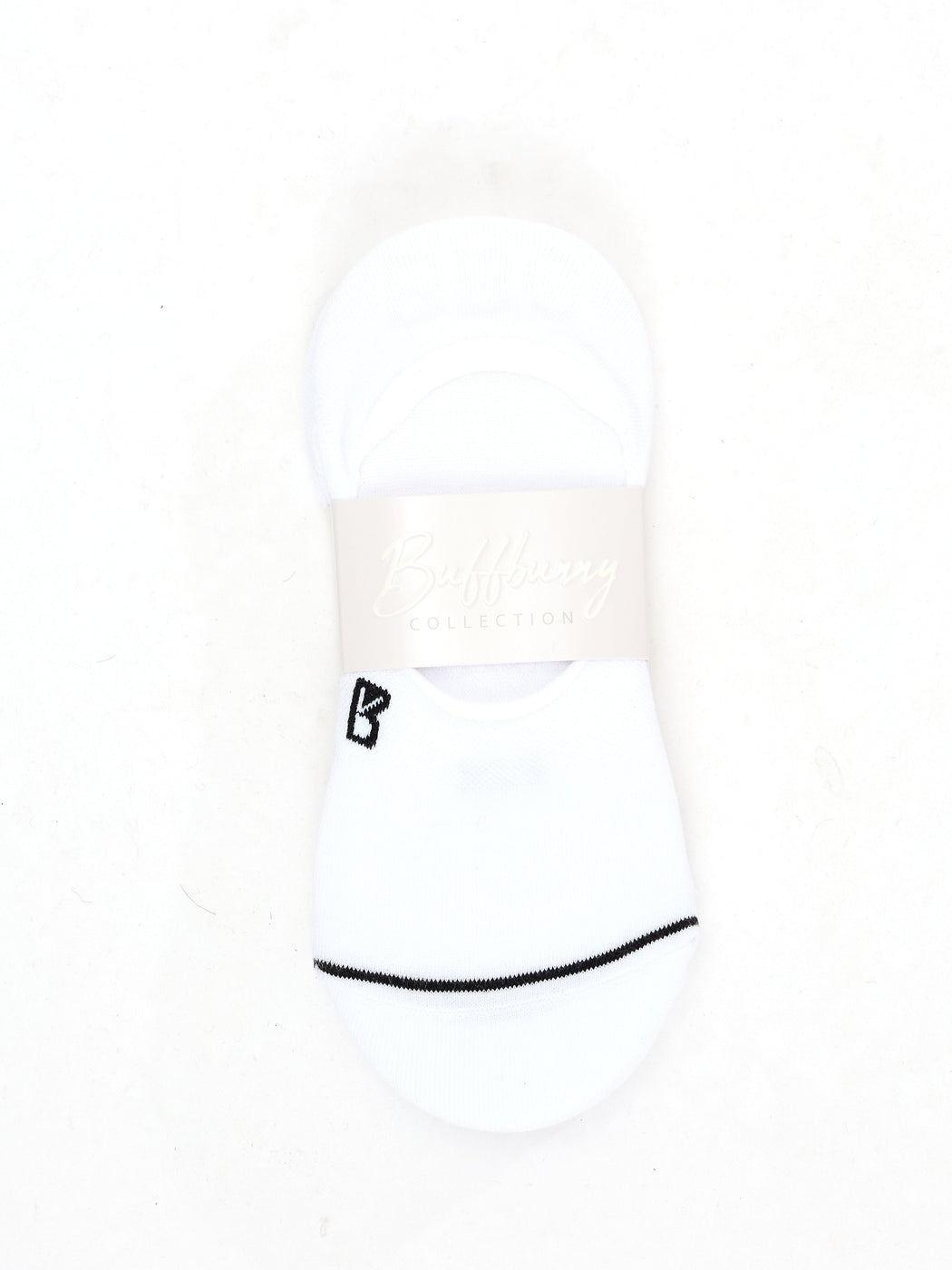 3 Pack No Show Socks - White