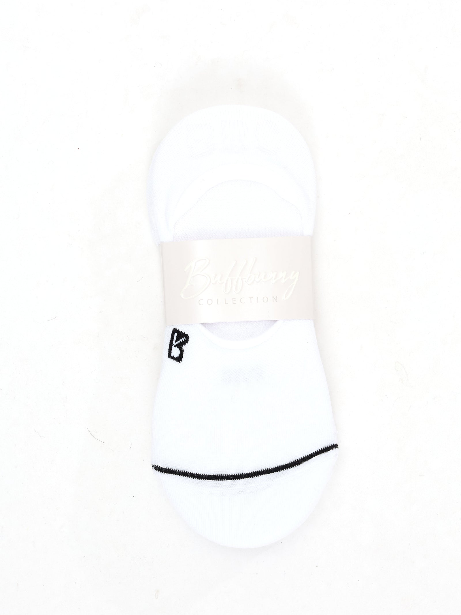 3 Pack No Show Socks - White