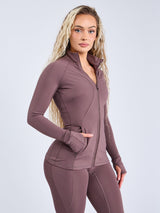 Thumbnail 3 of Colorado Zip Jacket - Mocha Berry, 3 of 15