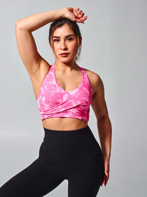 Candy Wrap Sports Bra - Essential Print