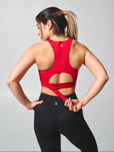 Thumbnail 3 of Wicked Zip Sports Bra - Lipstick Red, 3 of 8