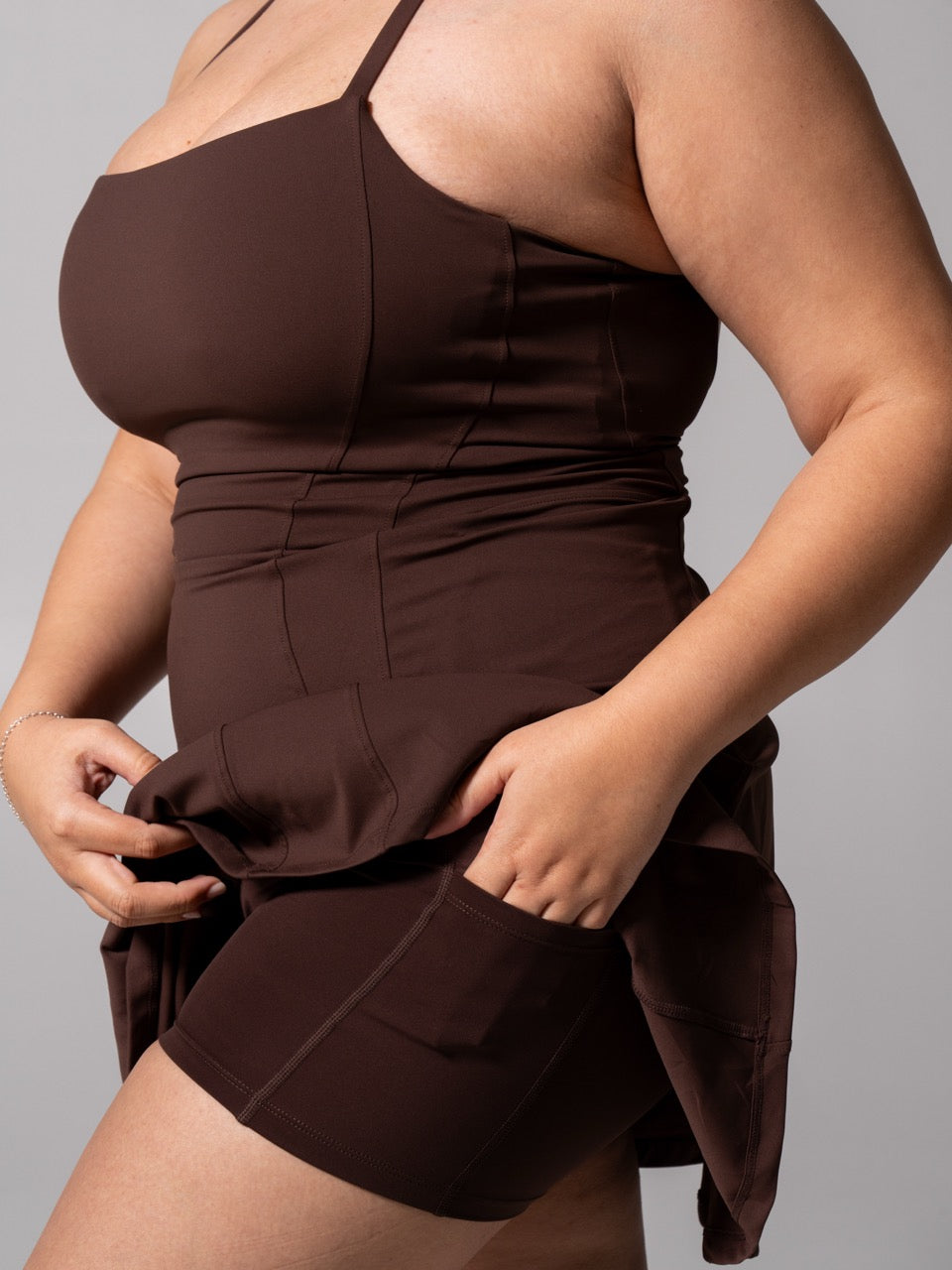 Bend and Snap Dress - Espresso