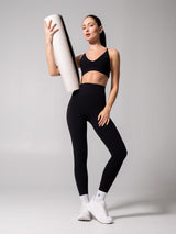 Thumbnail 9 of Girlfriend Reversible Sports Bra - Onyx Black and White, 9 of 10