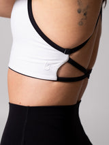 Thumbnail 6 of Girlfriend Reversible Sports Bra - Onyx Black and White, 6 of 10