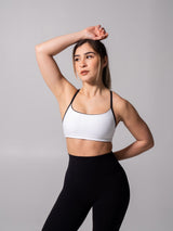 Thumbnail 5 of Reversible Sports Bra - Onyx Black and White, 5 of 8