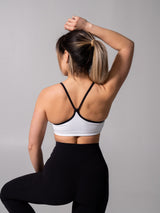 Thumbnail 7 of Reversible Sports Bra - Onyx Black and White, 7 of 8