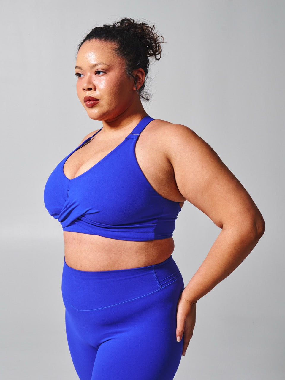 Candy Wrap Sports Bra - Rio Blue