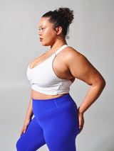 Thumbnail 3 of Candy Wrap Sports Bra - White, 3 of 7