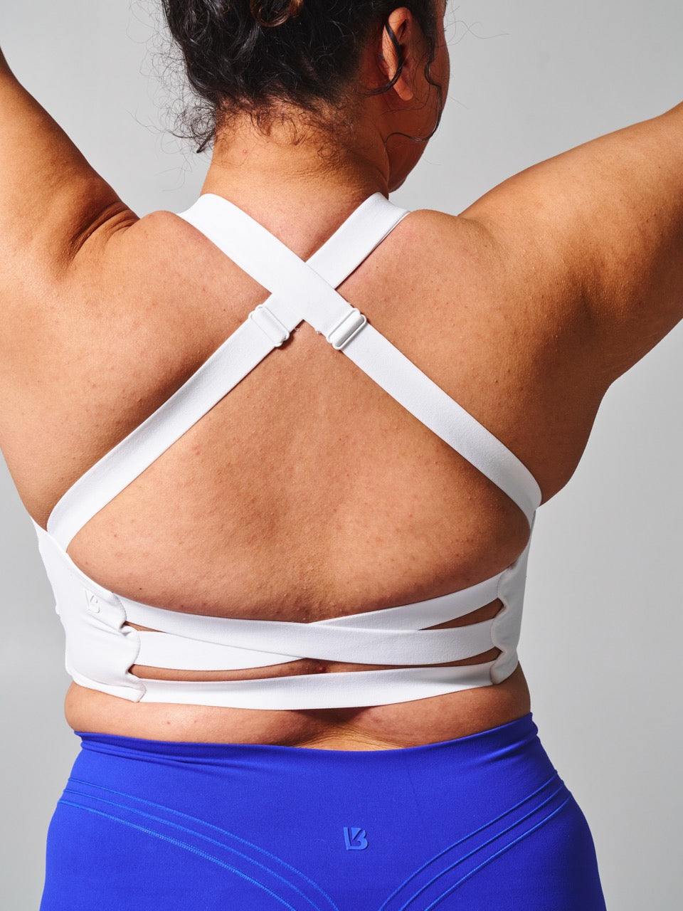 Candy Wrap Sports Bra - White