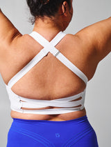 Thumbnail 7 of Candy Wrap Sports Bra - White, 7 of 7