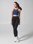 Wicked Zip Sports Bra - Baked Blue
